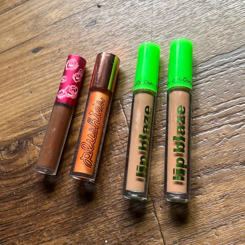 Limecrime lip stick / gloss 4 bundle